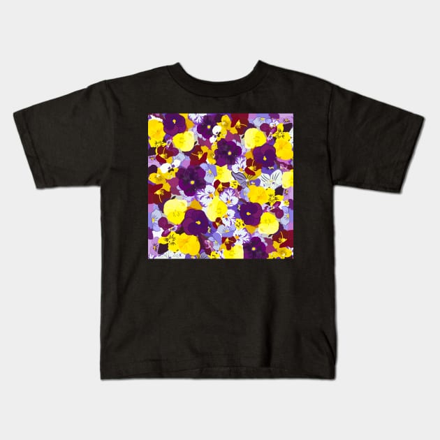 Pansy Kids T-Shirt by smoochugs